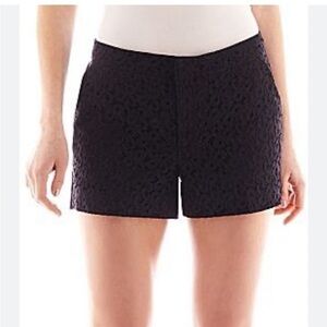 Nicole by Nicole Miller Black Lace Shorts Size 8